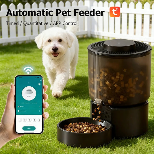 🐶 PawTopia™ Smart WiFi Automatic Pet Feeder 3L